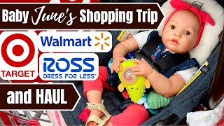 Shopping With Reborn Baby June At Target, Walmart & Ross + Cute Haul