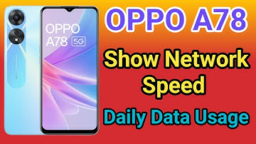 OPPO A78 5G Show Daily Data Usage kaise kare | How To Show Daily Data Usage Setting In OPPO A78 5G