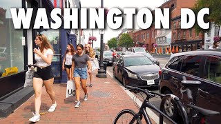 Washington DC  GEORGETOWN Summer Walking Tour【4K】