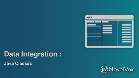 Data Integration: Java Classes (For Cisco Finesse)