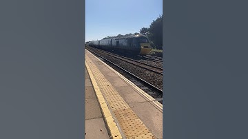GWR class 43 HST goes through Dawlish Warren station from Penzance going to Cardiff central