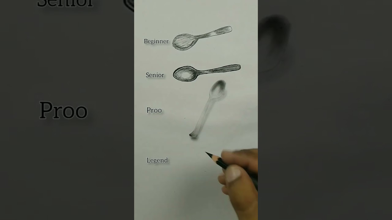 How to Draw a Realistic Spoon | 
