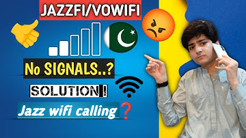 Jazz wifi calling Low mobile Network JazzFi Pakistan First vowifi service.
