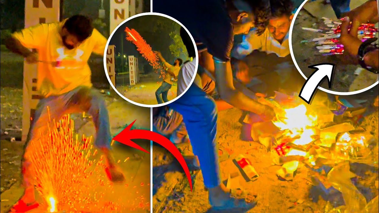 દિવાળીની ધમાલ 🚀 એકસાથે ફોડ્યા 200 બોમ્બ 💥 | છુટા રોકેટ 😂