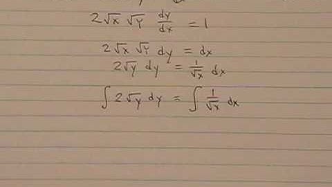 First-Order Separable Differential Equations