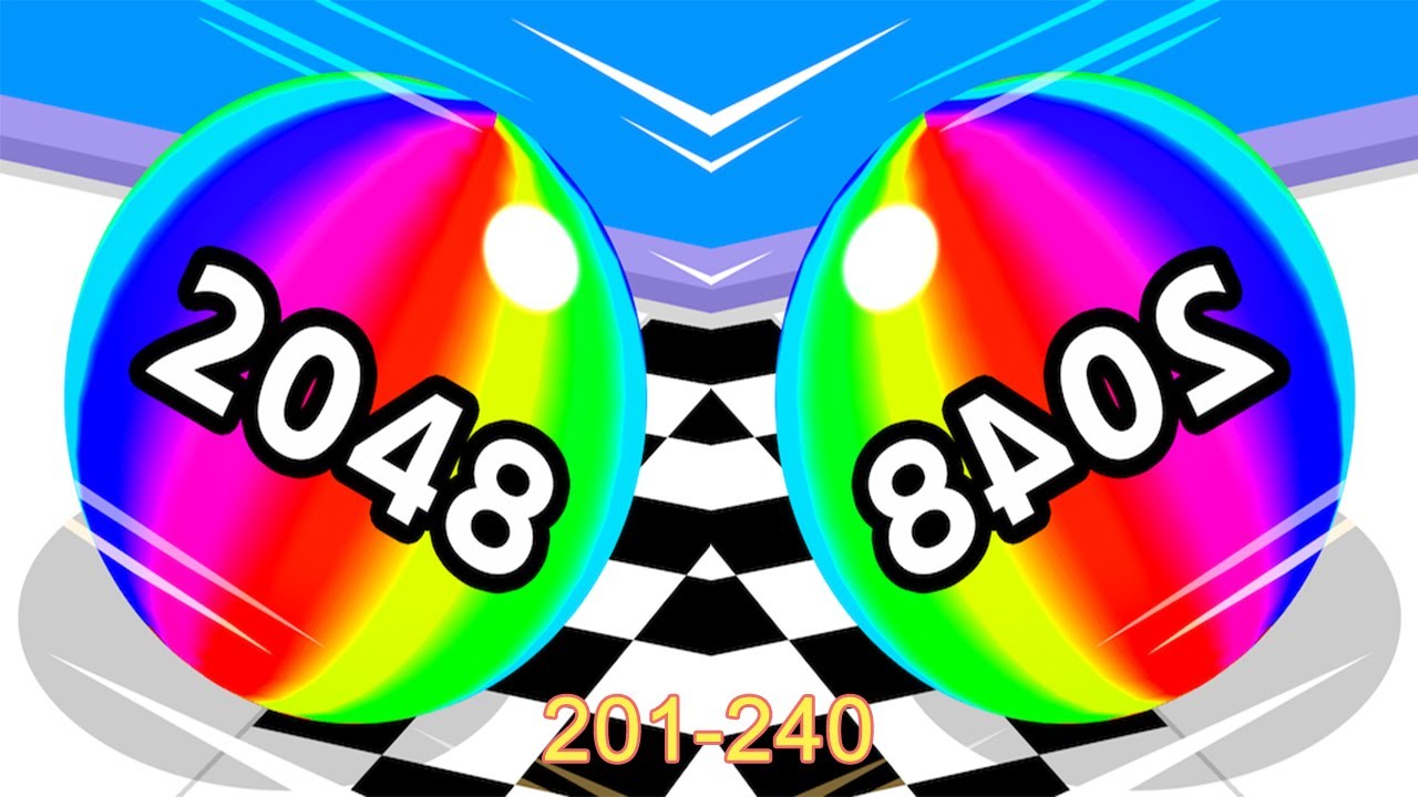 Ball Run 2048 Android iOS Gameplay (Level 201-240)