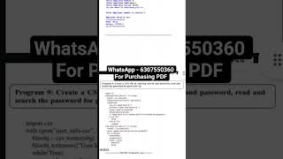 WHAT'SAPP - 8448860638, For Purchasing PDF