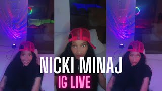 Nicki Minaj Full Instagram Live Plays Snippet , Confirms Bia Song & More