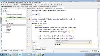 Android Part 31 -  Animation in Android Example   3 fade in and fade out