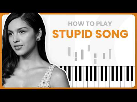 stupid song - Olivia Rodrigo - PIANO TUTORIAL (Part 1)