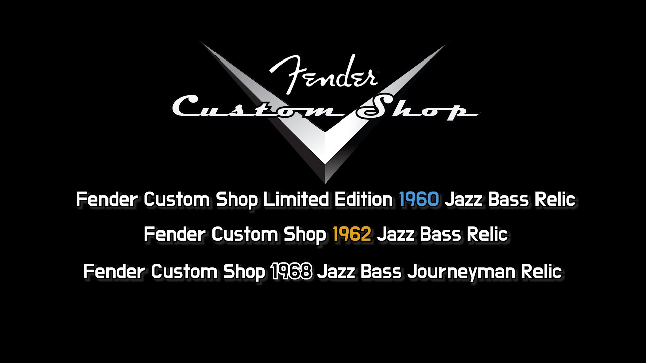 Fender Custom Shop Limited Edition 1960 Jazz Bass vs 1962 Jazz Bass vs 1968 Jazz Bass Journeyman