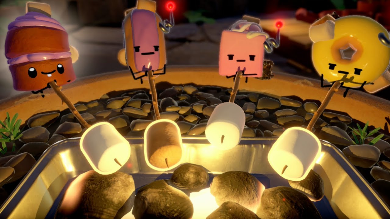 Cake Bash Toast The Tastiest Marshmallows At The Campfire Xbox One Gameplay Youtube