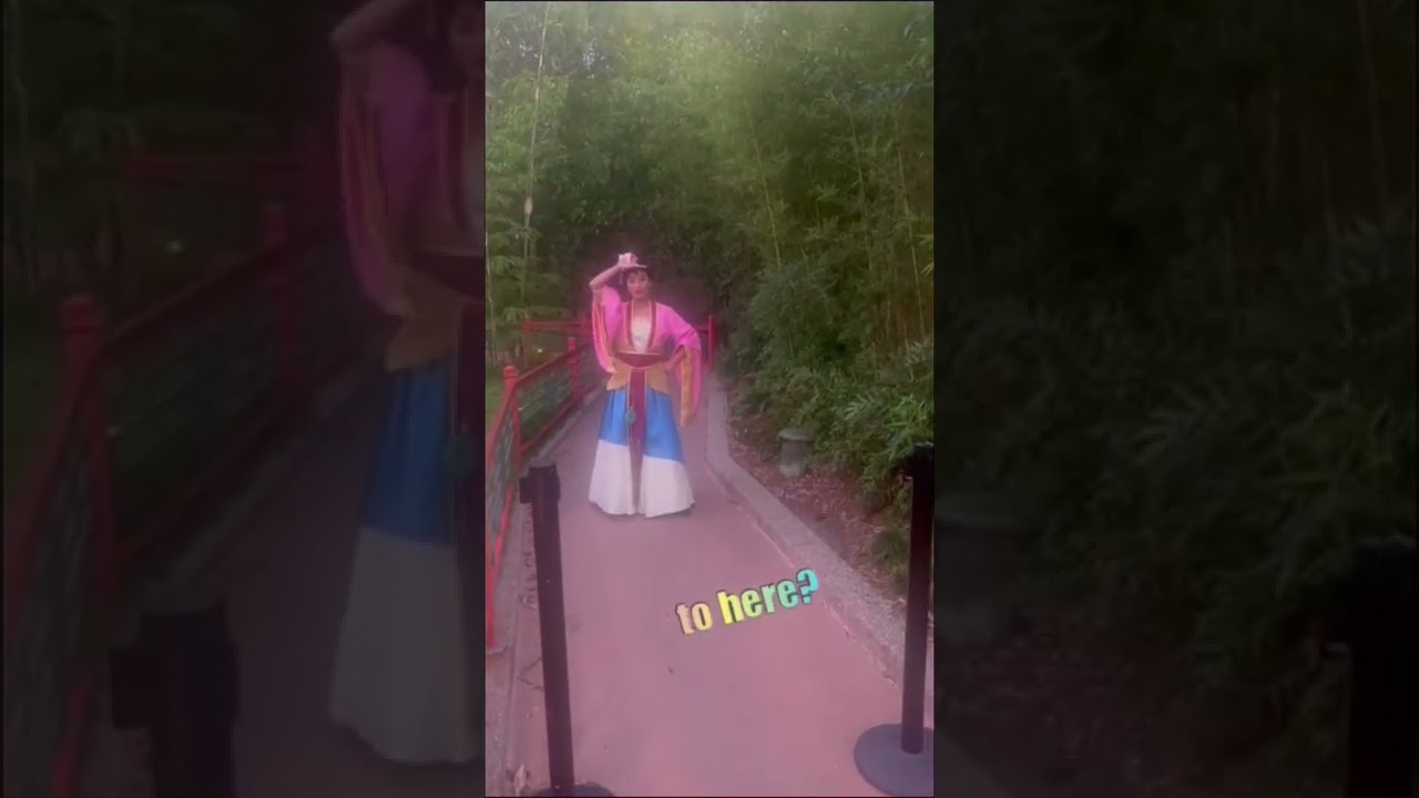FUNNY Mulan tells a joke | Walt Disney World | Epcot | World  Showcase China Pavillion