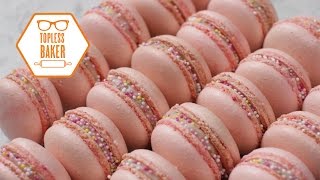 strawberry macaron recipe – topless baker