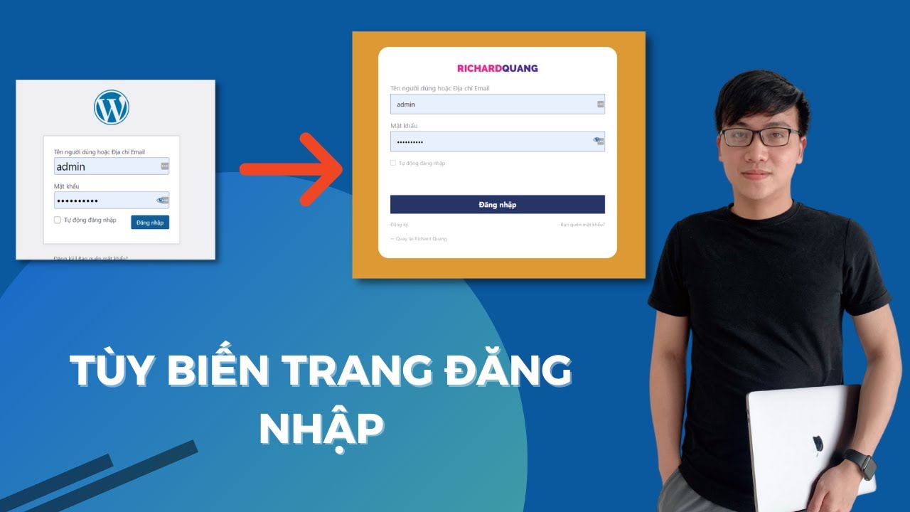 Tùy biến trang đăng nhập mặc định của WordPress - youtube