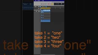 1 min: Comping  Vocals #recording #logicpro #musicproduction #vocal #comping #shorts
