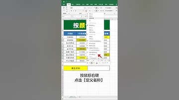 #excel 按颜色求和，必学技巧！#办公 #office #职场