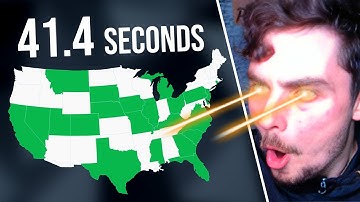 50 States Map Speedrun ~ 41.4 Seconds