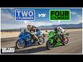 We spent 10000 on two distinct sportbikes kawasaki ninja zx4rr vs suzuki gsx8r  on two wheels