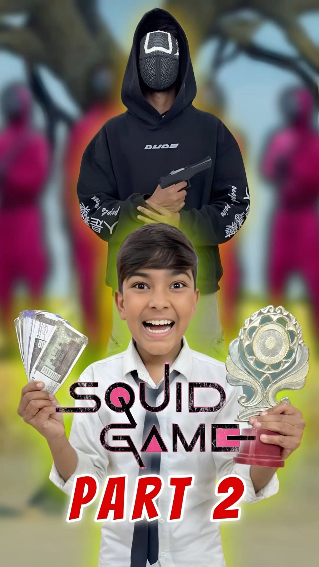 Squide Game ? Part 2 #comedy #jagga #funny #squidgame #aanganwadikebacche #dhonisir #pinksoldier