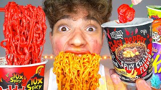 Extreme Spiciest Ramens   ASMR