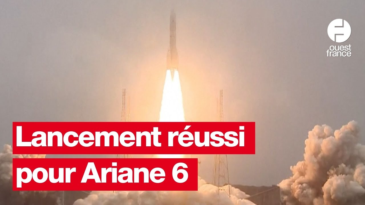 Lancement de la fusée Ariane 6 réussi pour son premier vol commercial