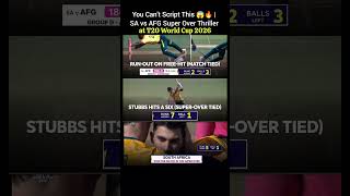 You Cant Script This Sa Vs Afg Super Over Thriller At T20 World Cup 2026