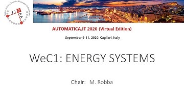 AUTOMATICA.IT 2020: WeC1 - Energy Systems