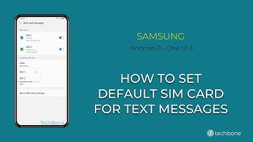 How to Set default SIM card for Text messages - Samsung [Android 11 - One UI 3]
