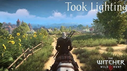 Witcher 3 E3 like Novigrad and Velen graphics and signs modded with Took Lighting Mod (new).