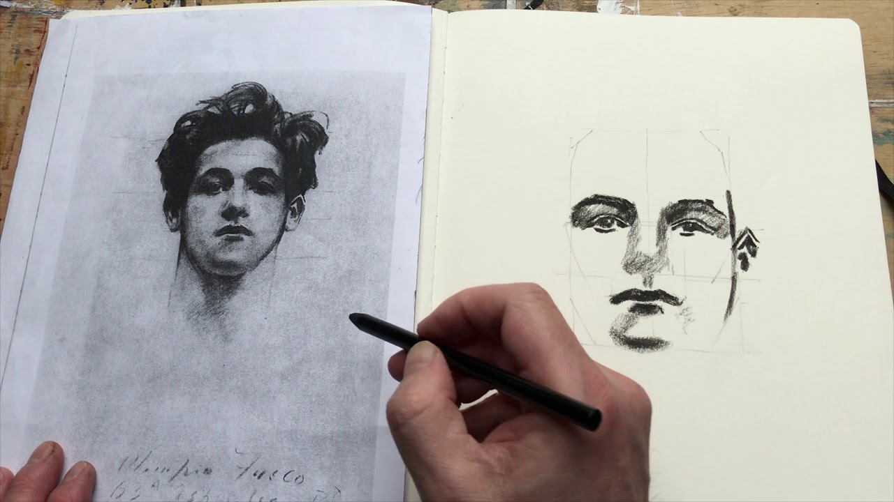 How To Draw A Portrait Youtube