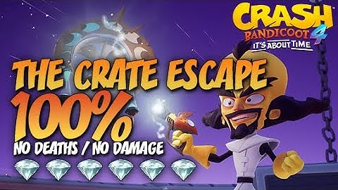 Crash Bandicoot 4: The Crate Escape 100% Run - All Gems Guide (No Deaths / No Damage)