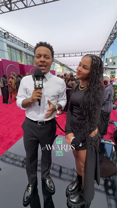 Bow Wow got schooled by his own mini-me on the carpet? #FatherDaughterGoals #Dubai #BET2025