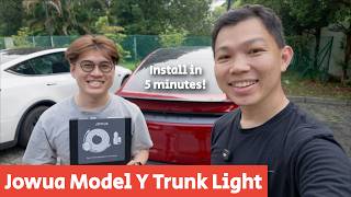 Jowua Model Y Trunk Light Review! (Install in 5 Mins)