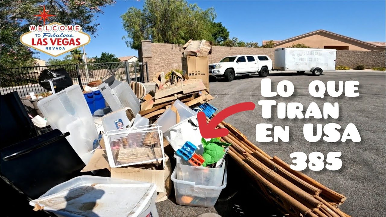 Increible maquina nueva carisima en la basura lo que tiran en USA Las Vegas 