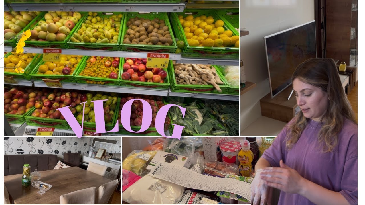 MARKET ALIŞ VERİŞ 🛒  BU SƏHV MƏNİ KİRAYƏDƏ SAXLADI😳 ƏLİMİ YANDIRDIM😓 -  VLOG