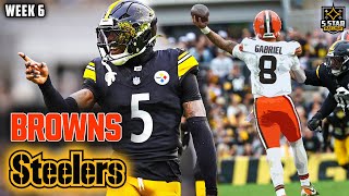 Pittsburgh CRUSHES Cleveland: Steelers vs Browns Week 6 Highlights | 5 Star Matchup