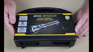 SPERAS EST PLUS V3 Kit
SPERAS EST PLUS V3 Kit
https://sperasflashlight.com/products/speras-est-plus-v3-3000-lumen-sft42r-flashlight-with-800m-throw?variant=47213802356913
$106.99
Comes With
5000mAh 21700 li-ion battery
Plastic carry case
Remote pressure switch
Scope mount
USB-C fast charge cable
Lanyard
2 x O-rings
Pocket clip
Key Features
Tail cap switch for on/off and strobe
Side button for lumen levels
Physical Specs
Dimensions L- 5.5”/141mm D- 1.6” / 40mm
Weight 6.27oz / 178g
Waterproof IP68
Impact 1.5m
Performance Specs
Turbo 3000lm / 3hours
High 1500lm / 4hours
Medium 500lm / 5hours
Low 100lm / 13hours
Eco 10lm / 200hours
Strobe/SOS 3000lm SPERAS EST PLUS V3 Kit