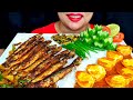 ASMR:SPICY MUSHROOM FRY,SPICY SARDINE FISH FRY, SPICY EGG BHUNA,CHILLI, LEMON||ZAKIA-SPICY ASMR