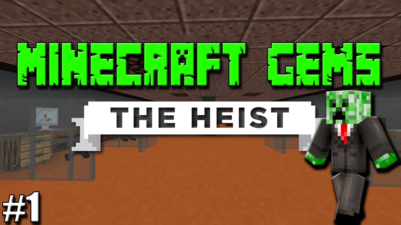 Minecraft Gems - The Heist - THE WORLD'S WORST THIEF!! (Minecraft 1.8.7 Adventure/Puzzle Map)