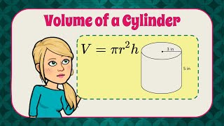 How to Find the Volume of a Cylinder | 8.G.C.9 💗💙