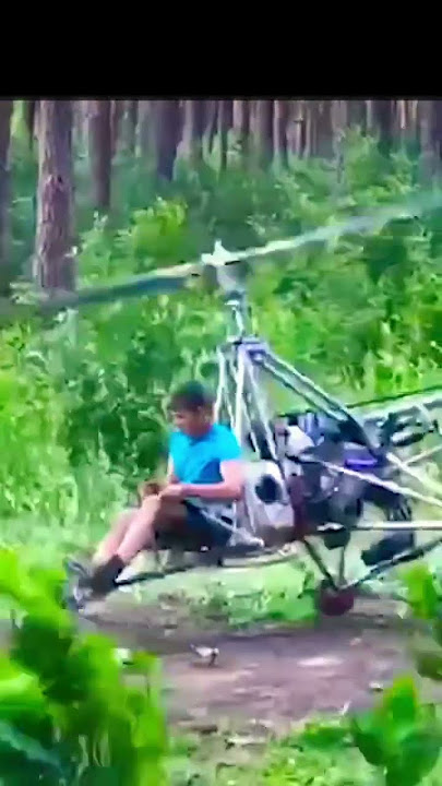 Flying Fail - mAdE mY oWn HeLiCoPtER 🚁 #aviation #helicopter #brainrot #humanfly #flyingmode #wings
