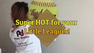 Softball Personalized Wall Decal Mural Wall Decor Wall Art Softball Personalized Wall Decal Mural Wall Decor Wall Art