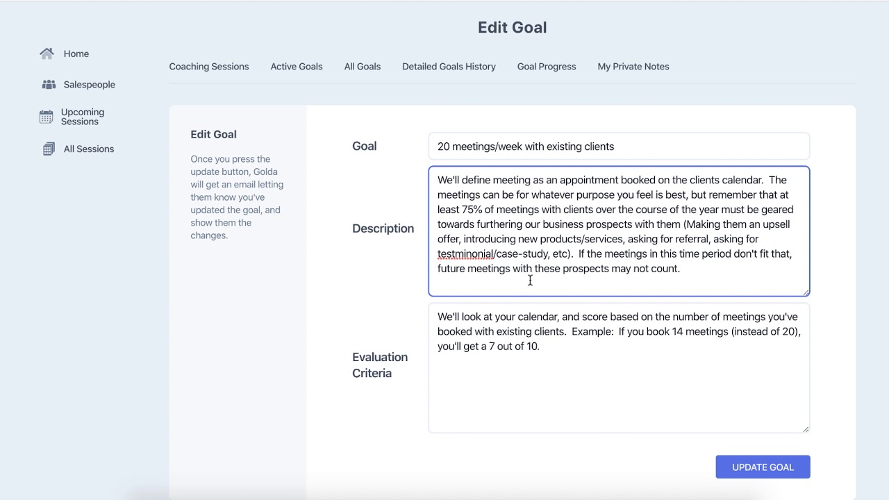 SalesCoaching Platform
