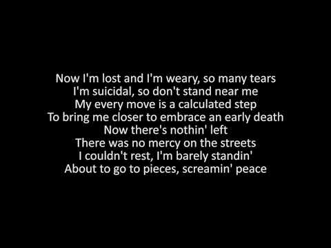 2Pac - So Many Tears Lyrics Only