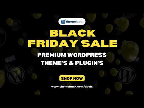 Black Friday Sale on WordPress Theme's and Plugin's in 2024 - video from ThemeHunk