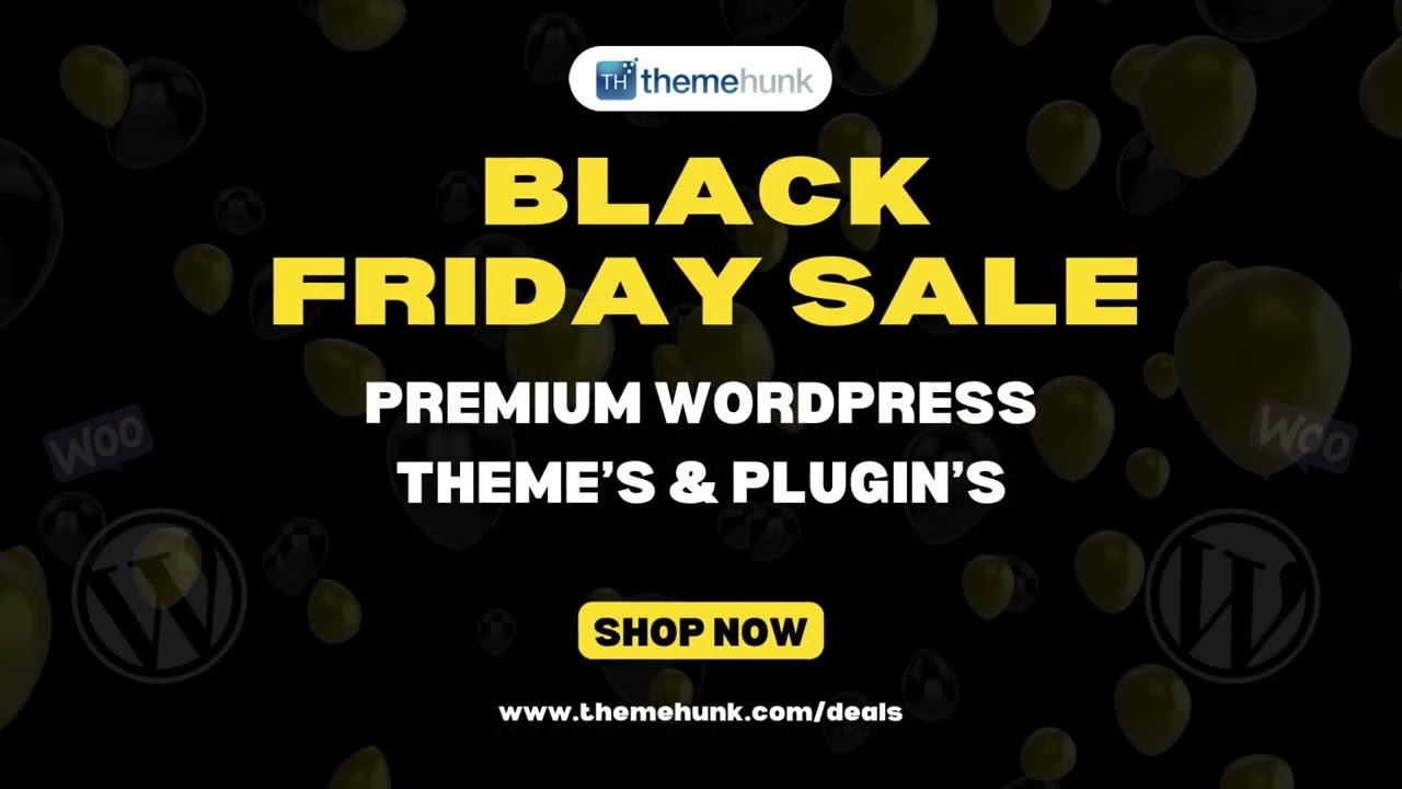 Black Friday Sale on WordPress Theme's and Plugin's in 2024