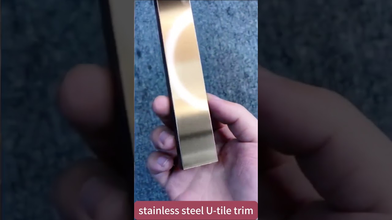 Discover Elegance & Durability with NOVA Stainless Steel U-Type Tile Trim!