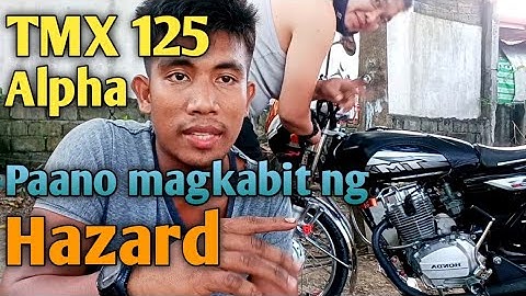 Tmx 125 alpha,Paano magkabit ng hazard / Napakadali lang nito mga bro.