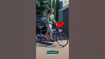 🚲Chiếc xe đạp Kỳ Lạ khiến ai nhìn cũng thấy lú - Là chạy hay đi bộ vậy trời? #shorts #thangbiettuot